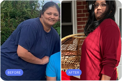 BetterMe Rx patient before and after transformation